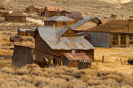 ghost town Bodie nevadaの写真素材