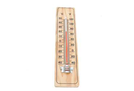 A thermometer is a device that measures temperature