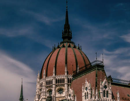 Dome of the Parliament Building, Budapest, Hungaryのeditorial素材