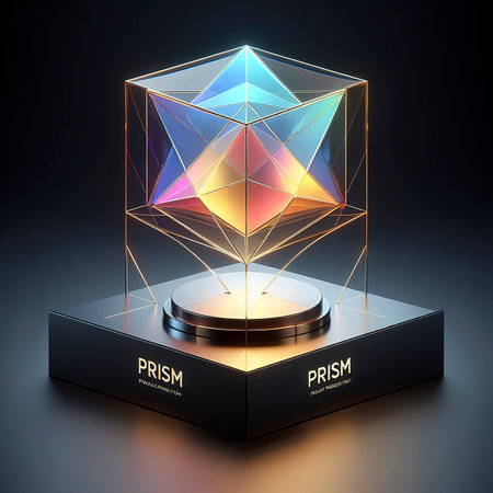 Prism product presentation podium platform mock-upの素材