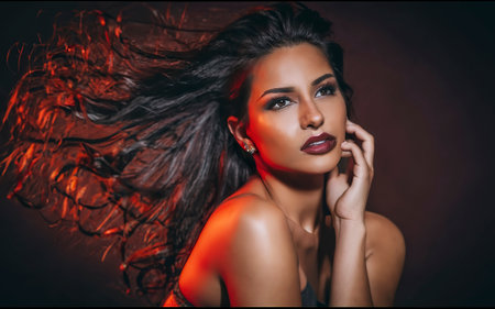 sensual beautiful latin woman, dancerの素材