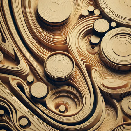 Close up of plywood texture surface as abstract backgroundの素材