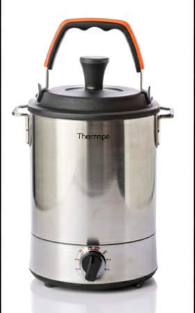 Electrical thermo pot isolated on white backgroundの素材
