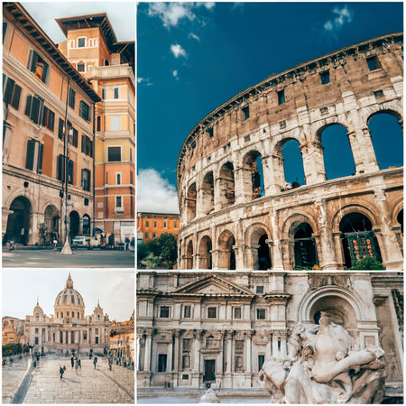 Set of photos from Rome. Italyの素材