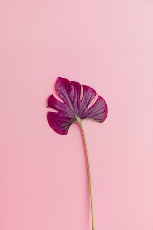 minimal background tropical plant compositionの素材