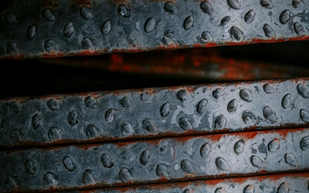 Rough metallic surface texture backgroundの素材