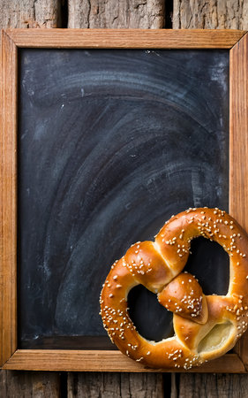 Pretzel and menu boardの素材