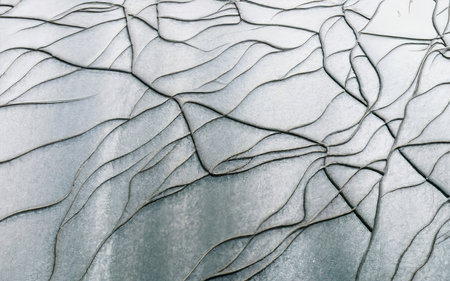 Rough metallic surface texture backgroundの素材