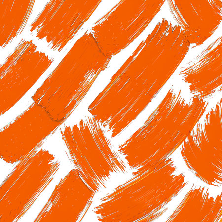 Bright orange brush stroke backgroundの素材