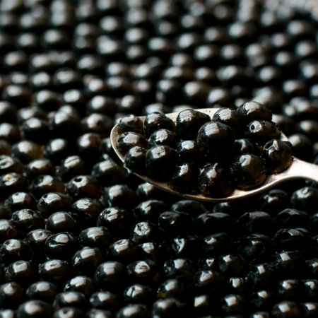 Texture of black caviarの素材