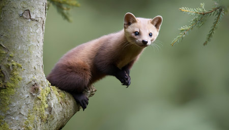 Marten in a treeの素材