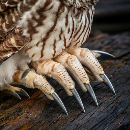close view wild owl clawsの素材