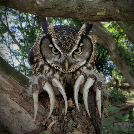 close view wild owl clawsの素材