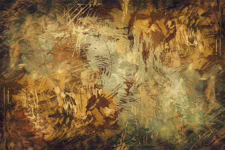 A textured, vintage-style background with a blend of earthy tonesの写真素材