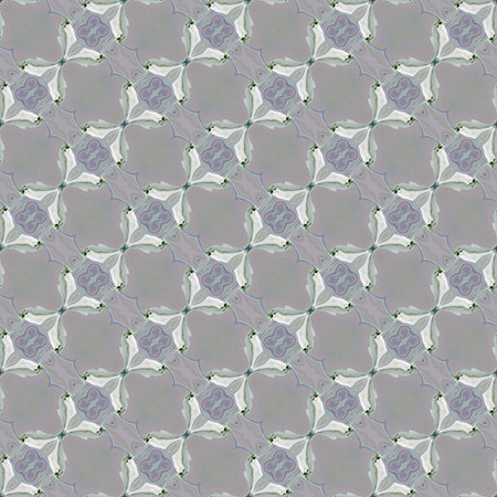 Floral Kaleidoscopic mosaic seamless texture or background
