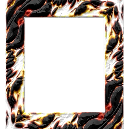 Wooden frame generated isolated backgroundの写真素材