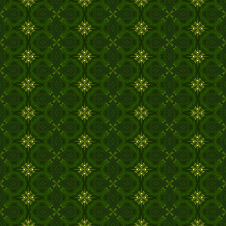 Floral kaleidoscope mosaic mandarin tree seamless texture or backgroundの写真素材