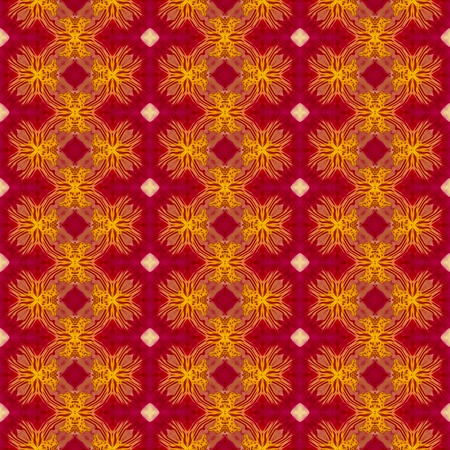 Floral Kaleidoscopic mosaic seamless texture or backgroundの写真素材