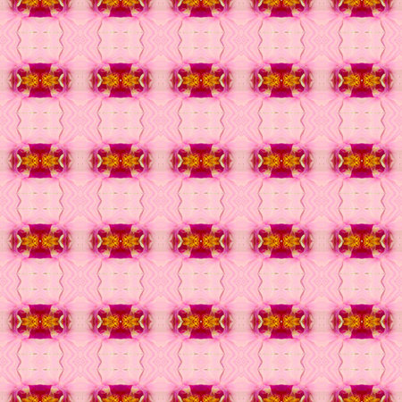Floral Kaleidoscopic mosaic seamless texture or background