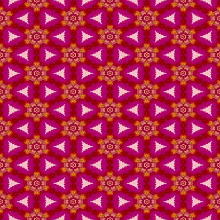 Floral Kaleidoscopic mosaic seamless texture or backgroundの写真素材