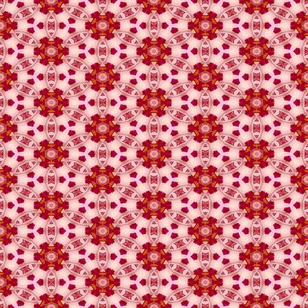 Floral Kaleidoscopic mosaic seamless texture or backgroundの写真素材