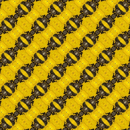 Floral Kaleidoscopic mosaic seamless texture or backgroundの写真素材