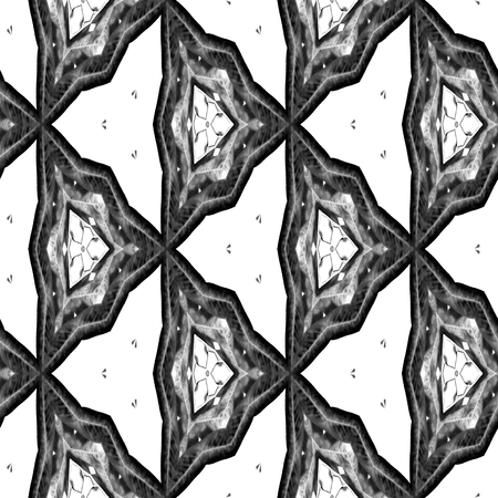 Adult antistress coloring page. Kaleidoscopic mosaic seamless texture or backgroundの写真素材