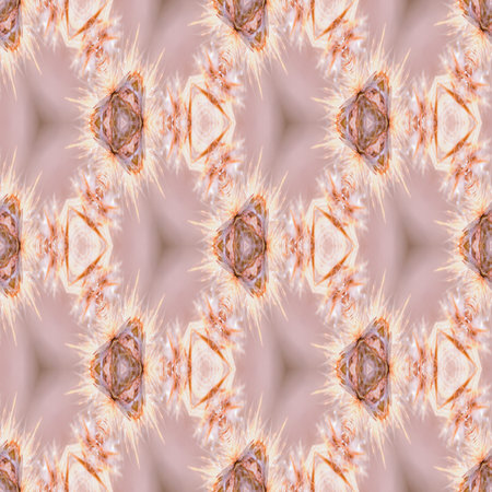 Floral Kaleidoscopic mosaic seamless texture or background