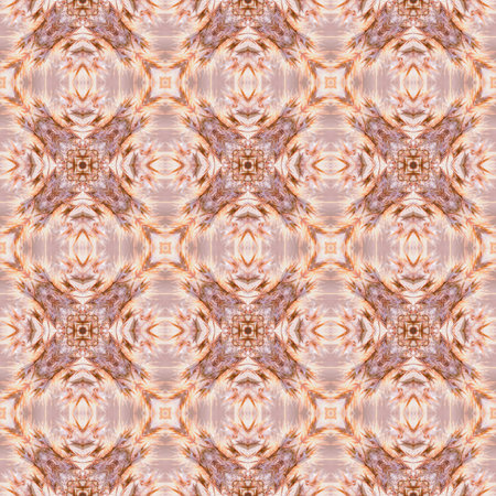 Floral Kaleidoscopic mosaic seamless texture or background
