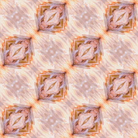 Floral Kaleidoscopic mosaic seamless texture or background