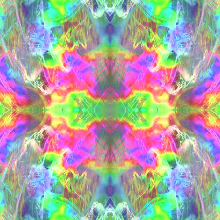 Kaleidoscopic wallpaper tiles. Seamless texture