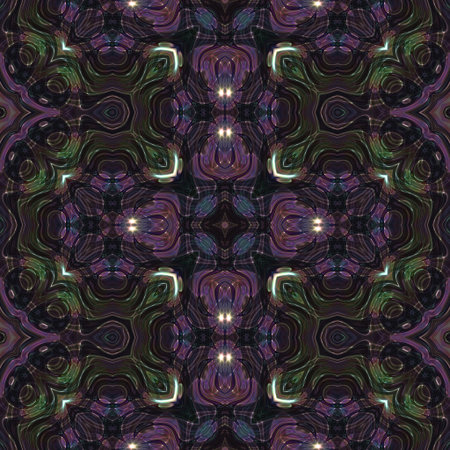 Kaleidoscopic wallpaper tiles. Seamless texture