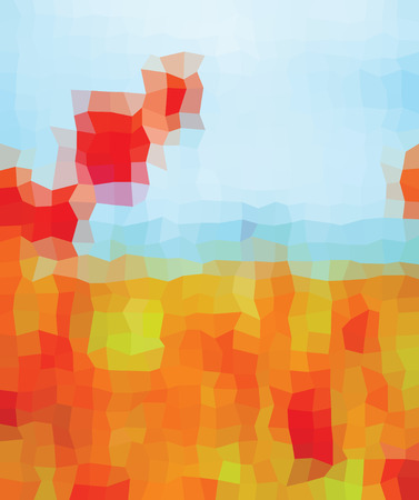 Geometric multicolor triangular low poly gradient illustration for graphic background. Vector design texture. Polygonal abstract vector background. Origami style with gradient.のイラスト素材