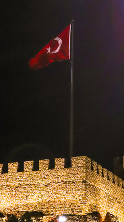 30 agustos zafer bayrami or 30th august victory day of Turkey background and Turkish flagの写真素材