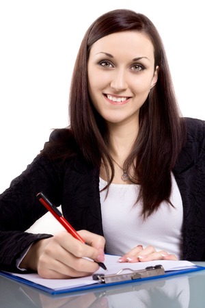 professional businesswoman  in officeの写真素材