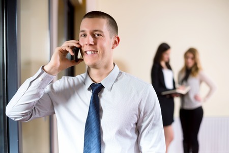 businesspeople in group communicationの写真素材