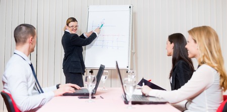 business people in group communicationの写真素材