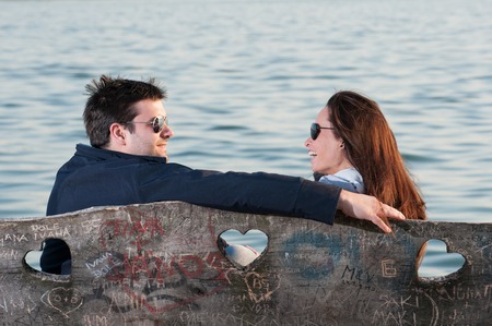young couple in loveの写真素材