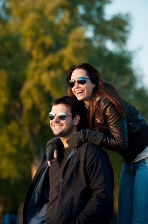 young couple in loveの写真素材
