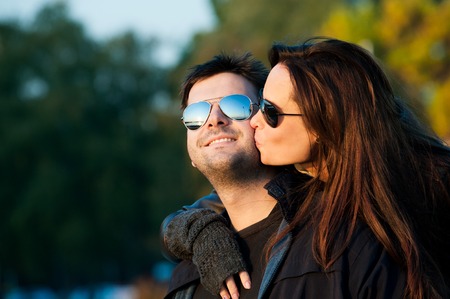 young couple in loveの写真素材