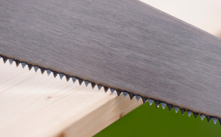 wood cut sawの写真素材