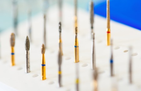 sterile dental drills as an indispensable instrument in the dental officeの写真素材