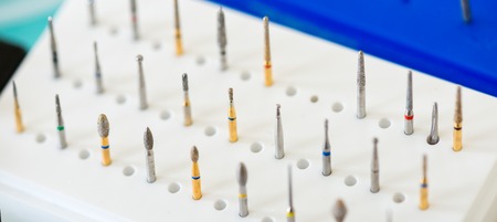 sterile dental drills as an indispensable instrument in the dental officeの写真素材