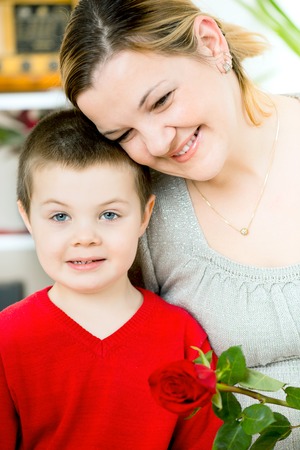mother's Day with childrenの写真素材