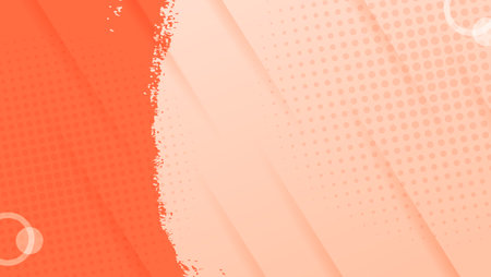 An abstract design with a combination of orange and white colors. This design is suitable for use as a website background, poster, or other promotional media.のイラスト素材