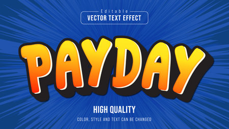 Turn your designs into a lucrative masterpiece with our Payday Text Effects. Elevate your message and make it rain with these captivating text styles. Boost engagement and capture attention with typography that's worth its weight in gold. Your designs are about to get a payday makeover!のイラスト素材