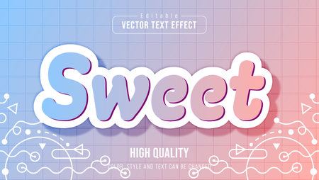Indulge in the delectable world of "Sweet Text Effects." These delightful typographic styles will infuse your designs with a sugary charm that's perfect for a wide range of projects. Create a visual treat that's as irresistible as candy and leave your audience craving for more sweetness.のイラスト素材