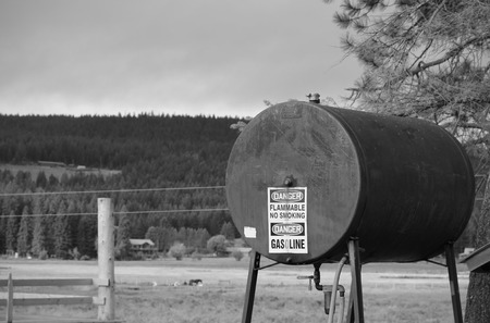 Gas Tank In Montanaの写真素材
