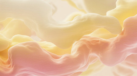 Abstract background with color blots, transitions and bends. Digital illustration.の素材