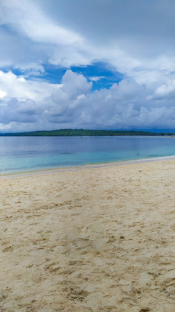 Beautiful sky view combined with elegant beachの写真素材